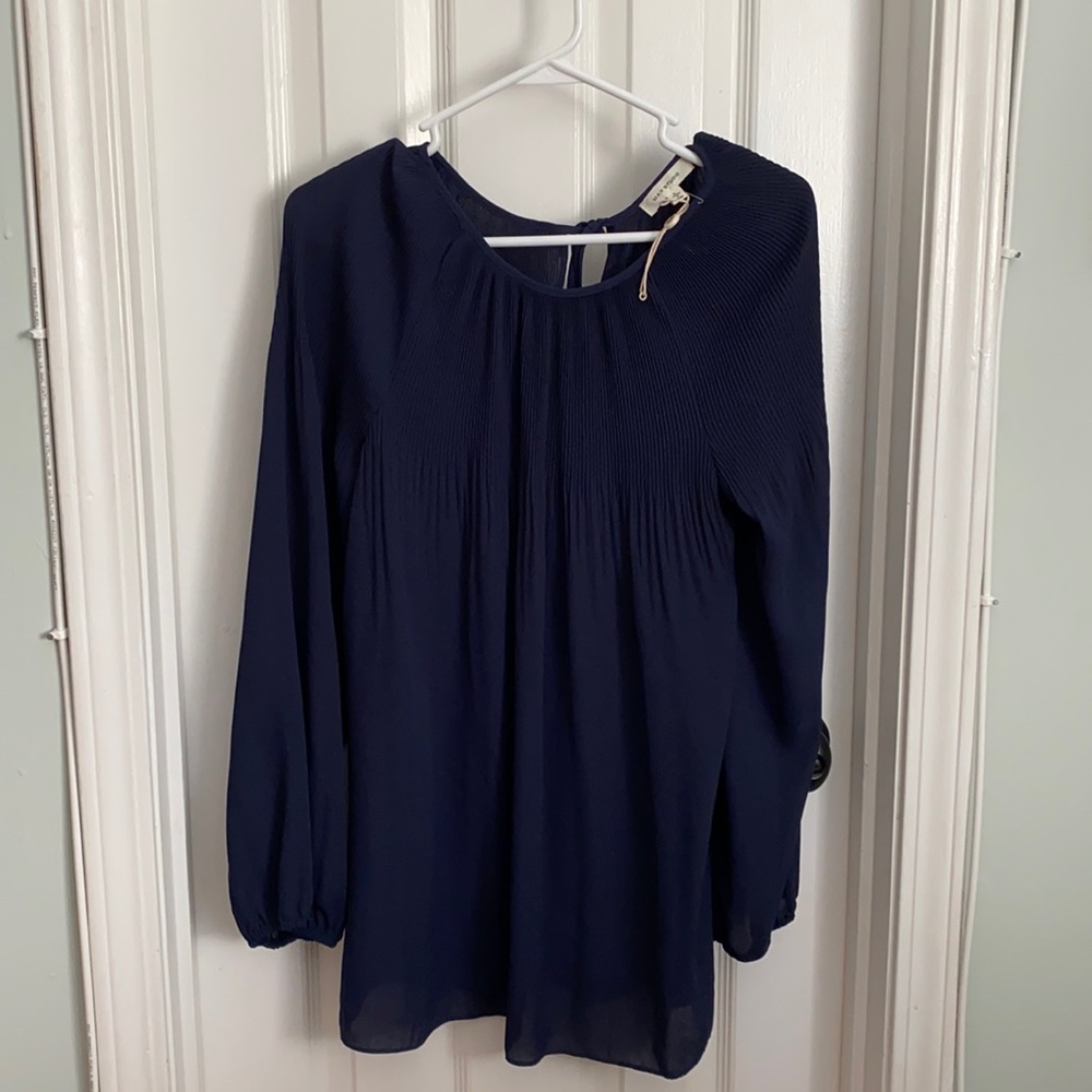 Max studio blue top